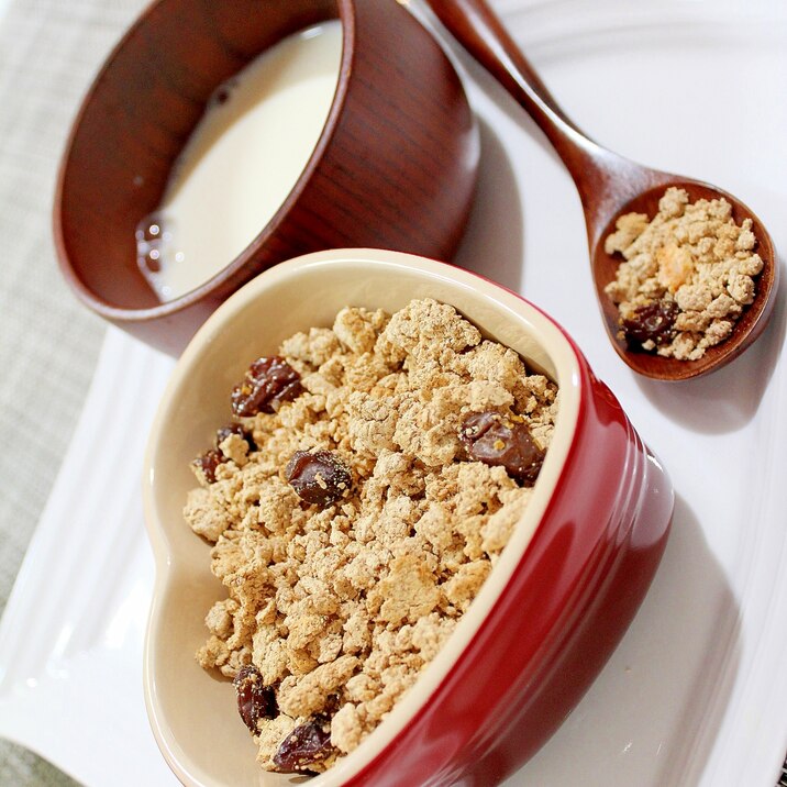 オーツ麦活用 フルーツちょっとde手作りグラノーラ レシピ 作り方 By ラムちゃん1224 楽天レシピ